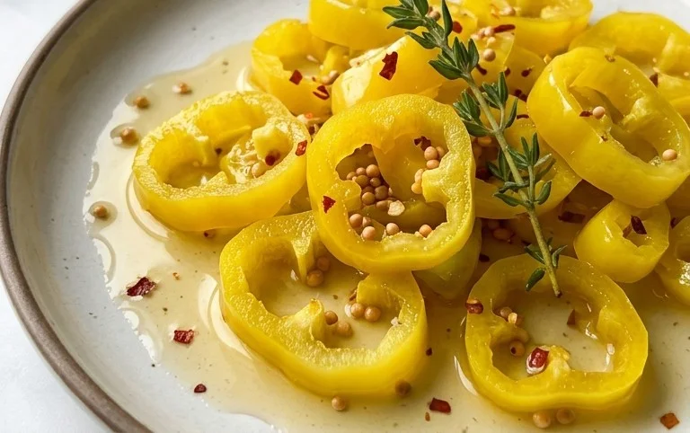 Sweet Pickled Banana Peppers