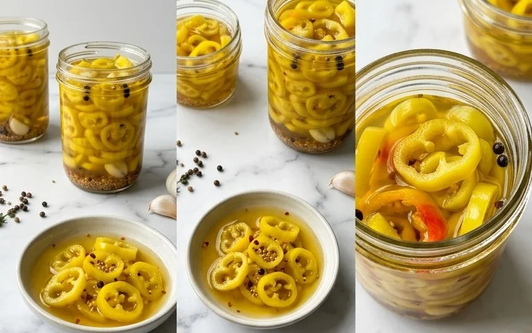 Piments Bananes Marinés Sucrés Faciles et Savoureux