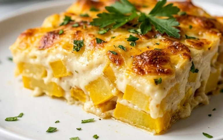 Gratin de Pâtisson à la béchamel